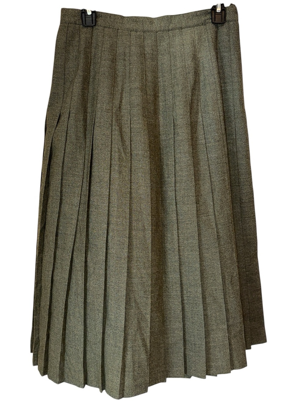 Vintage J’Envie Sport 100% pure wool pleated maxi skirt Size 12 Made in USA EUC